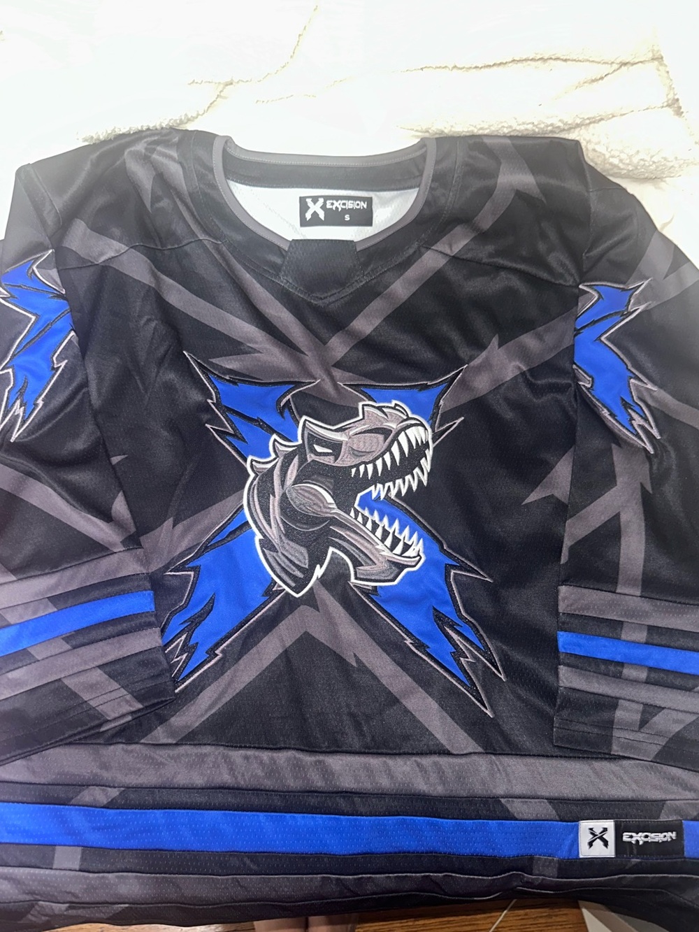 Excision blue/black hockey jersey